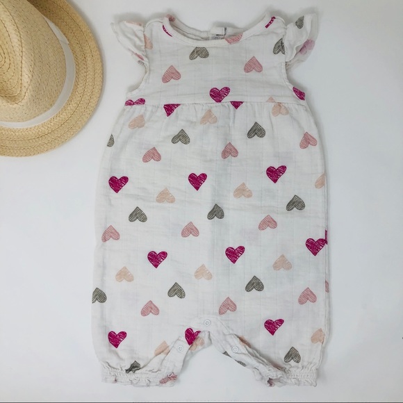 Aden + Anais Flutter Sleeve Romper - Picture 3 of 7